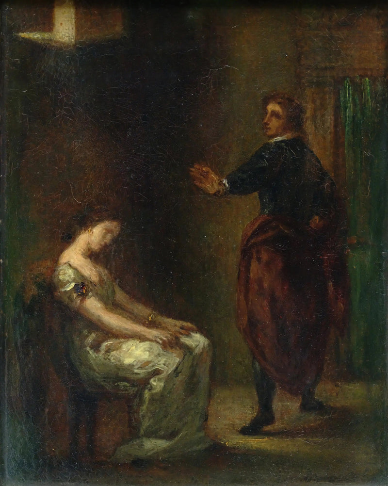 Hamlet i Ofelia - Eugène Delacroix