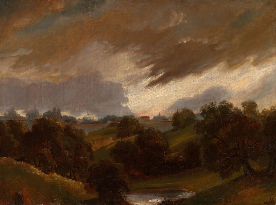 Hampstead, burzowe niebo - John Constable
