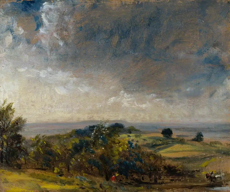 Hampstead Heath, widok na zachód w kierunku Harrow II - John Constable
