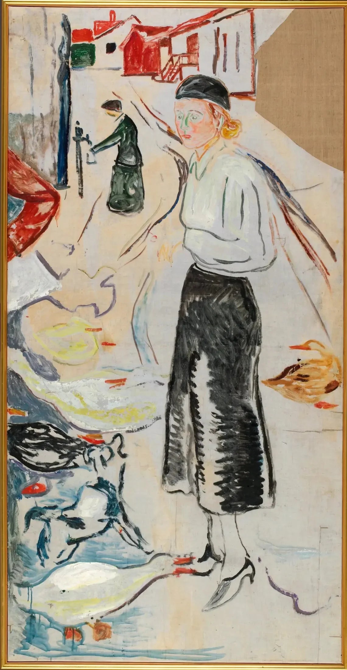 Hanna Brieschke à Åsgårdstrand - Edvard Munch image 1 tableau peint à l’huile sur toile