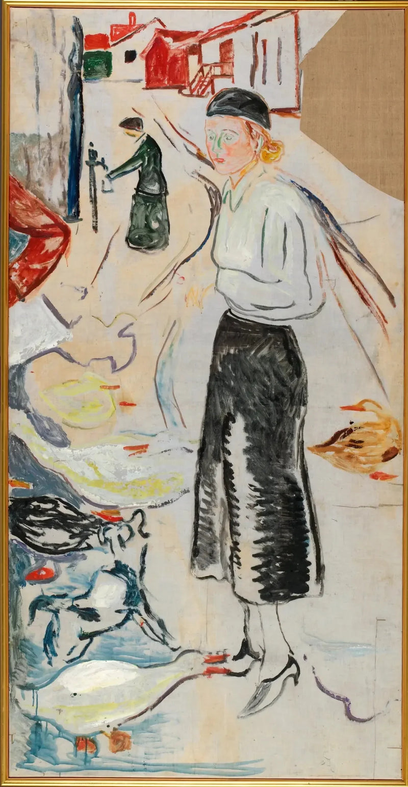 Hanna Brieschke w Åsgårdstrand - Edvard Munch