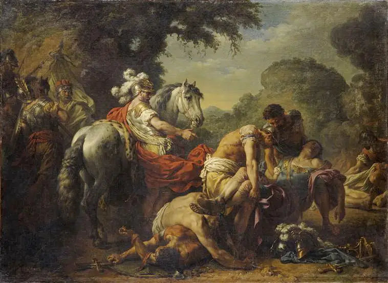 Hannibal odnajduje ciało Marcellusa - Louis Jean François Lagrenée