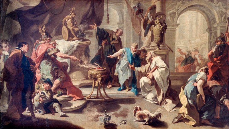 Hannibal przysięga zemstę na Rzymianach - Giovanni Battista Pittoni