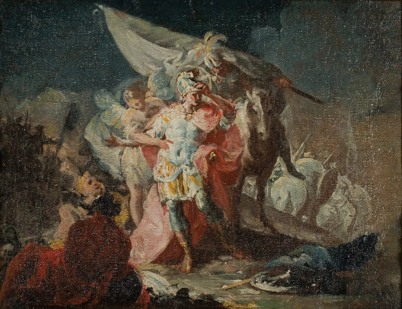 Hannibal Zdobywca obserwujący Włochy po raz pierwszy z Alp (szkic) - Francisco de Goya