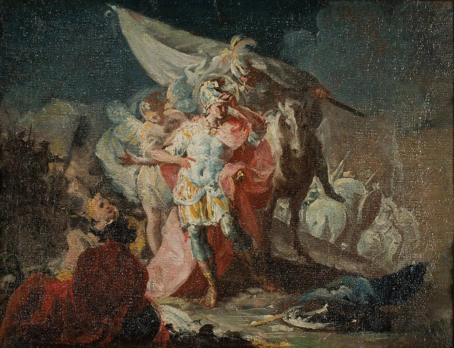 Hannibal Zdobywca obserwujący Włochy po raz pierwszy z Alp (szkic) - Francisco de Goya