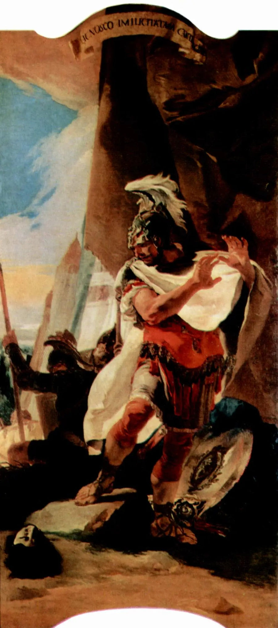 Hannibal rozpoznaje głowę swojego brata Hasdrubala - Giovanni Battista Tiepolo