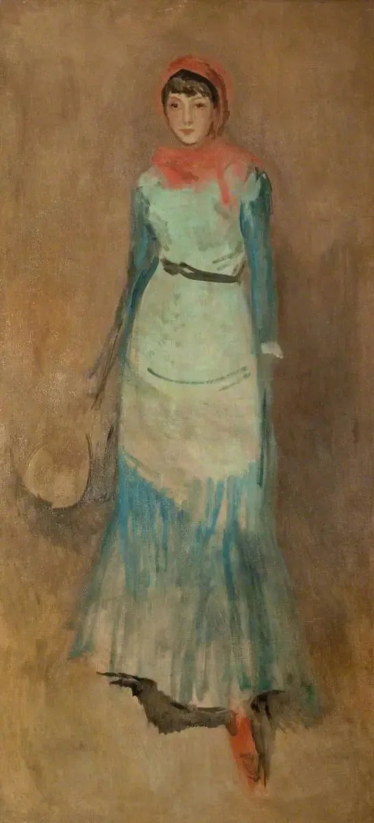 Harmonia w koralu i niebieskim: Pani Finch - James Abbott McNeill Whistler