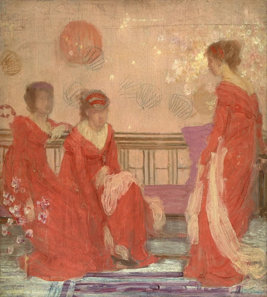 Harmonia w kolorze cielesnym i czerwonym - James Abbott McNeill Whistler