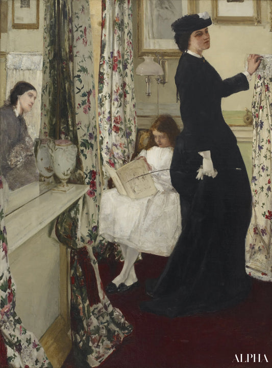 Harmonie en vert et rose : Le salon de musique - James Abbott McNeill Whistler - Reproductions de tableaux et peintures haut de gamme