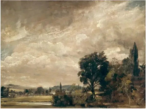 Harnham Ridge z domu archidiakona Fishera, Salisbury - John Constable