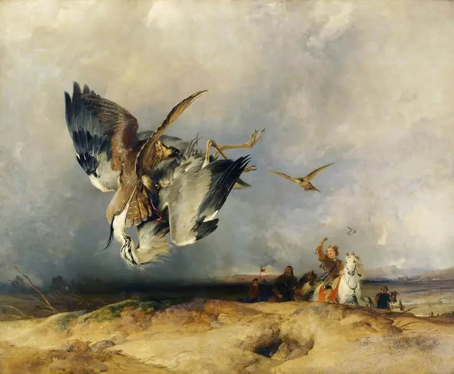 Hawking w starożytności - Edwin Henry Landseer