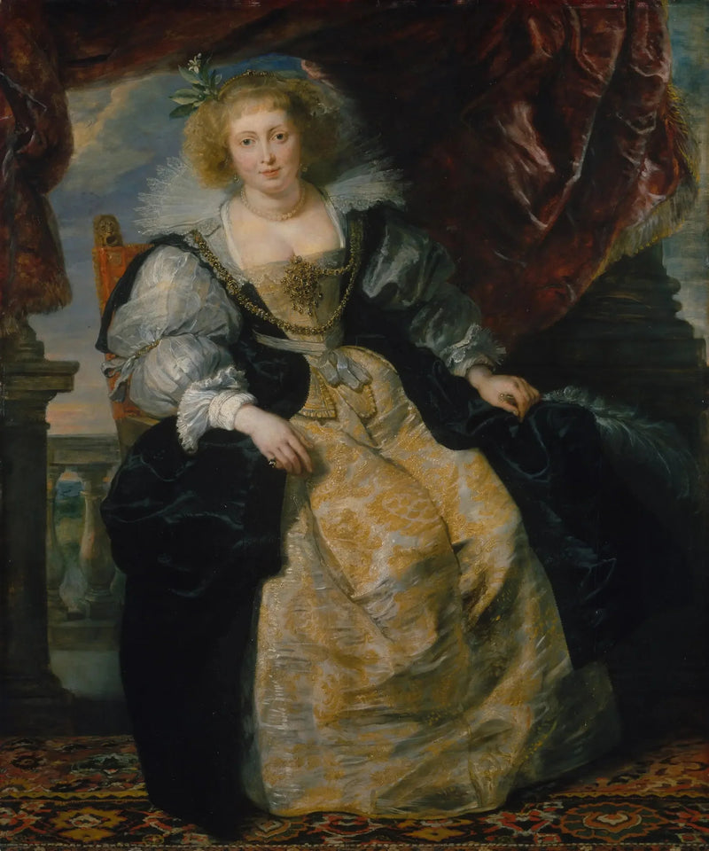 Hélène Fourment w sukni ślubnej - Peter Paul Rubens
