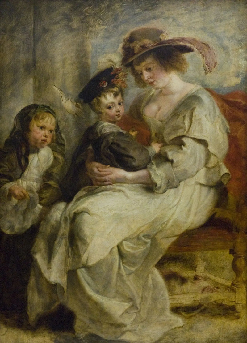 Hélène Fourment i dwójka jej dzieci - Peter Paul Rubens