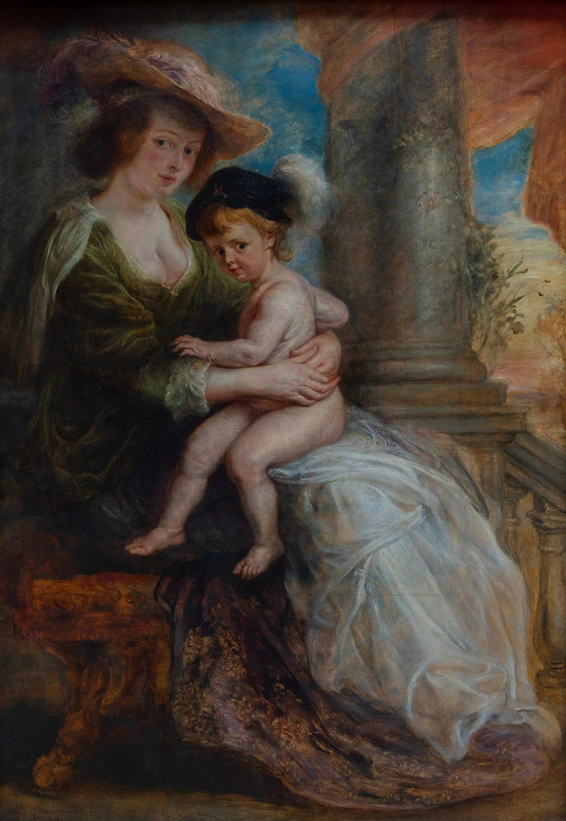 Hélène Fourment i jej syn Frans - Peter Paul Rubens