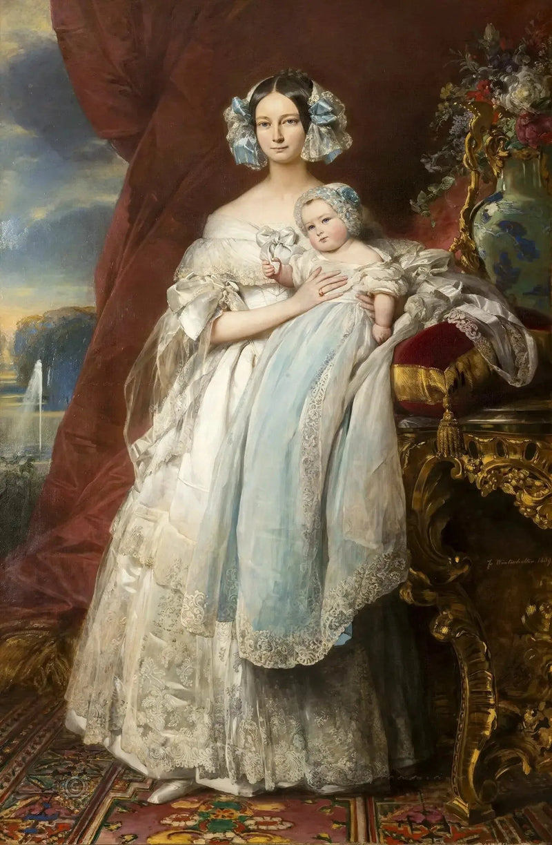 Hélène-Louise, księżniczka Meklemburgii, księżna Orleanu (1814-1858) - Franz Xaver Winterhalter
