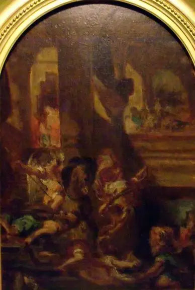Heliodor wypędzony ze świątyni - Eugène Delacroix