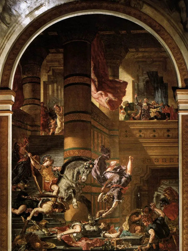 Heliodor wypędzony ze świątyni - Eugène Delacroix