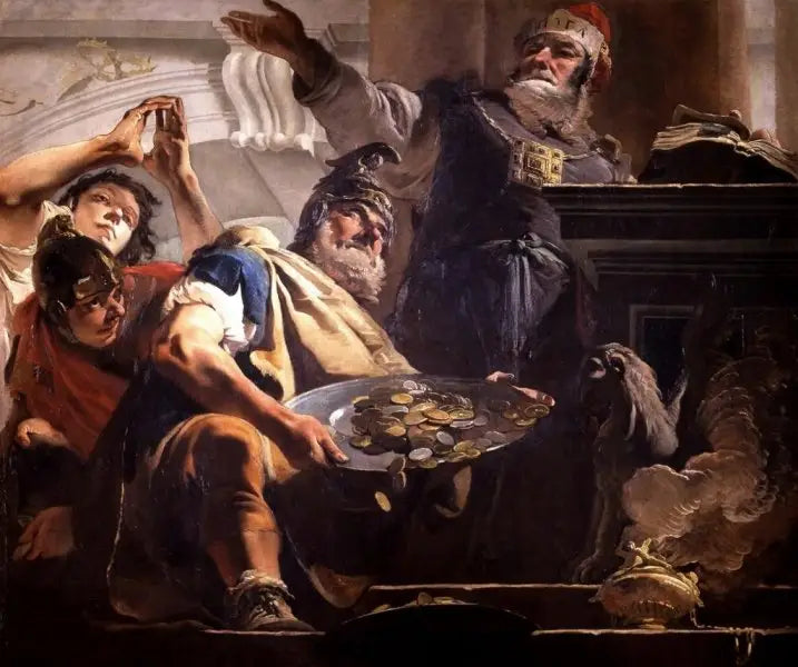 Heliodor plądruje świątynię - Giovanni Battista Tiepolo