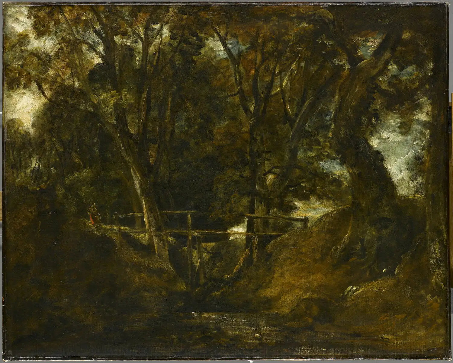 Helmingham Dell. Vallon dans le parc de Helmingham - John Constable image 1 tableau peint à l’huile sur toile