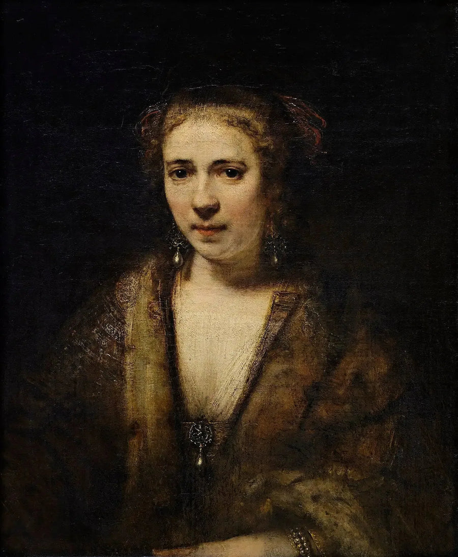 Hendrickje Stoffels w aksamitnym berecie - Rembrandt