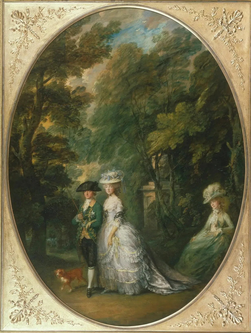 Henri, książę Cumberland z Anne, księżną Cumberland, i Lady Elizabeth Luttrell - Thomas Gainsborough