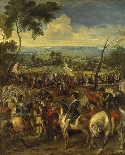 Henri IV w bitwie pod Arques - Peter Paul Rubens