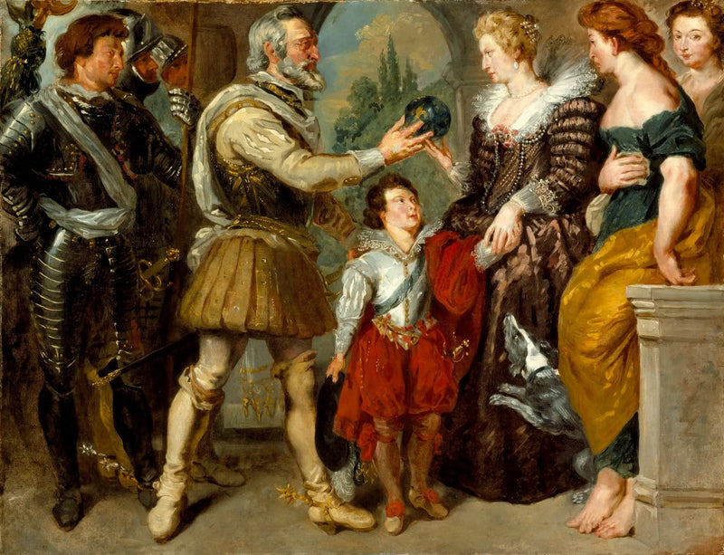 Henryk IV powierza regencję Marii de' Medici - Eugène Delacroix