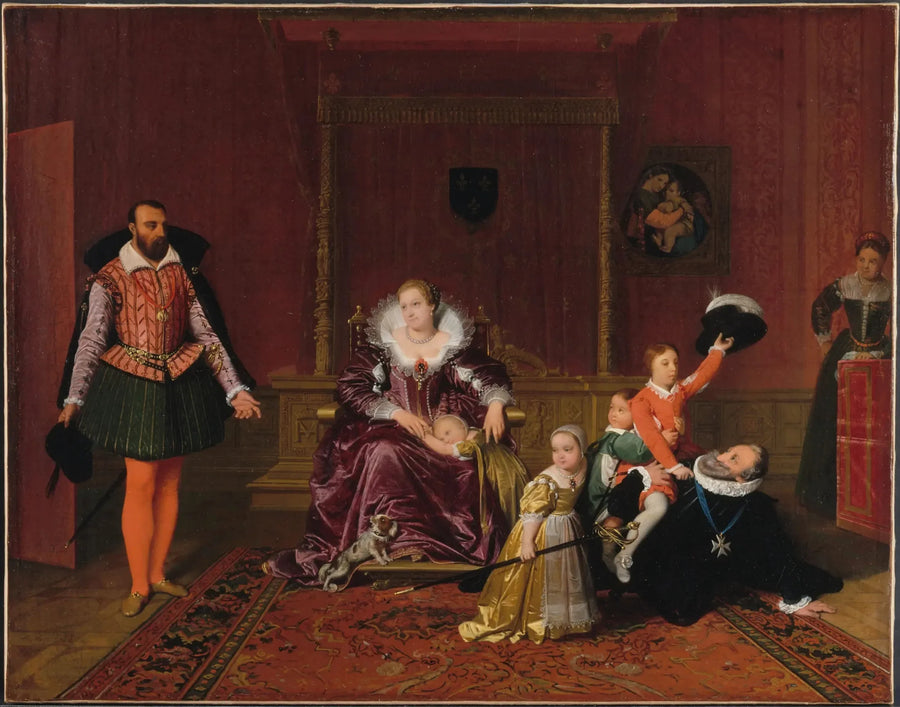 Henryk IV przyjmujący ambasadora Hiszpanii - Jean-Auguste-Dominique Ingres