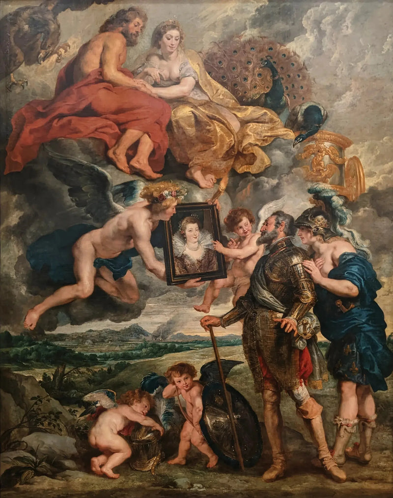 Henri IV otrzymuje portret Marii Medycejskiej - Peter Paul Rubens