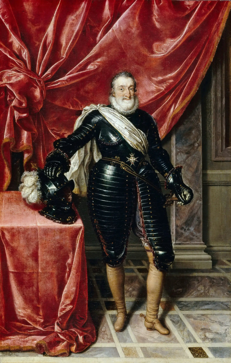 Henri IV, król Francji, w zbroi - Frans Pourbus Młodszy