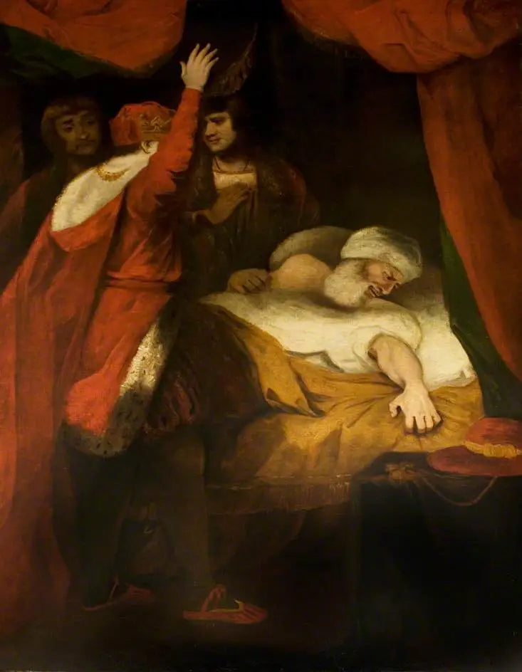 Henri VI, druga część, akt III, scena 3, śmierć kardynała Beauforta (z serii Boydell) - Joshua Reynolds