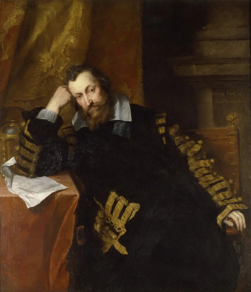 Henry Percy, 9. hrabia Northumberland KG (1564-1632), „Czarodziej Hrabia” - Antoine van Dyck