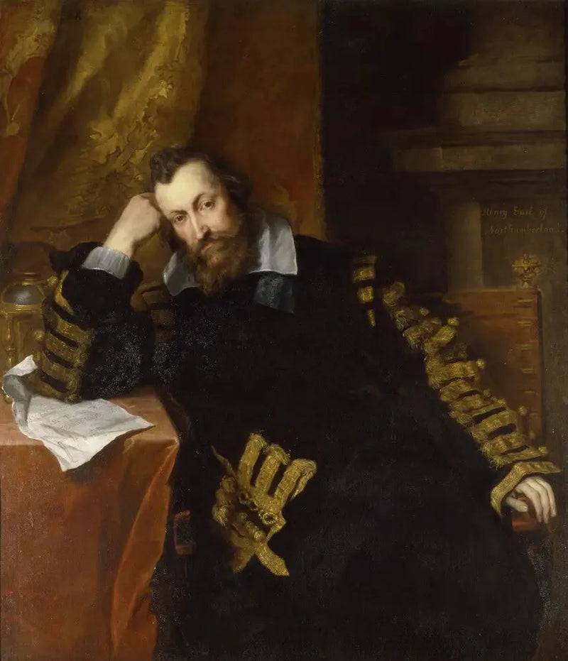 Henry Percy, 9. hrabia Northumberland KG (1564-1632), „Czarodziej Hrabia” - Antoine van Dyck
