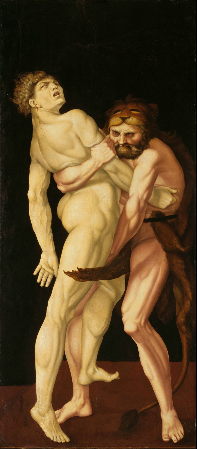 Herkules i Antaeusz - Hans Baldung Grien