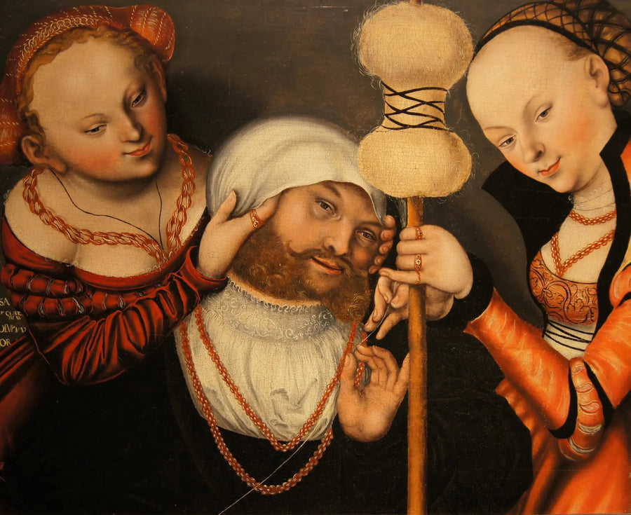 Herakles i Omfale - Lucas Cranach Starszy