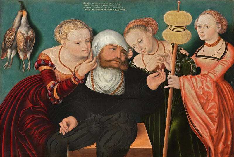 Herkules na dworze Omfale - Lucas Cranach Starszy