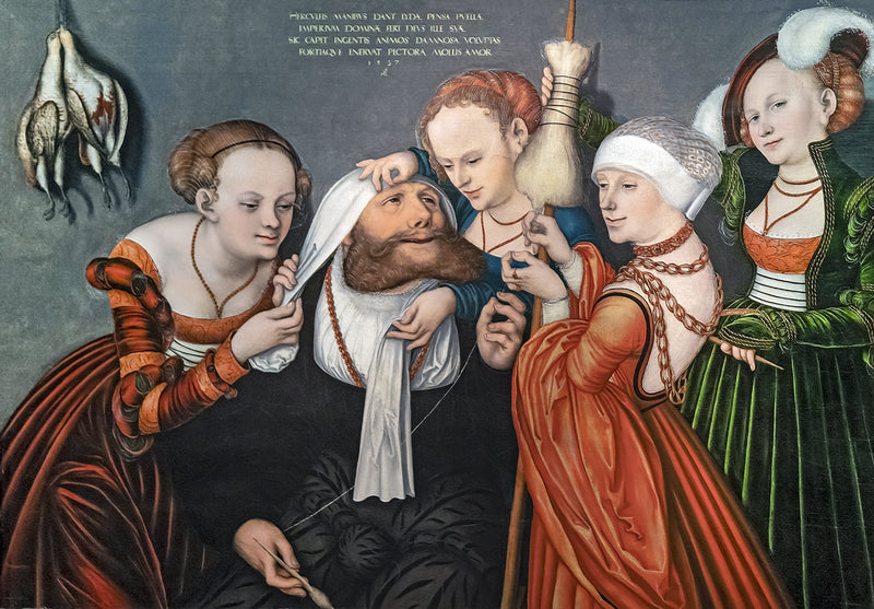 Herkules na dworze Omfale - Lucas Cranach Starszy