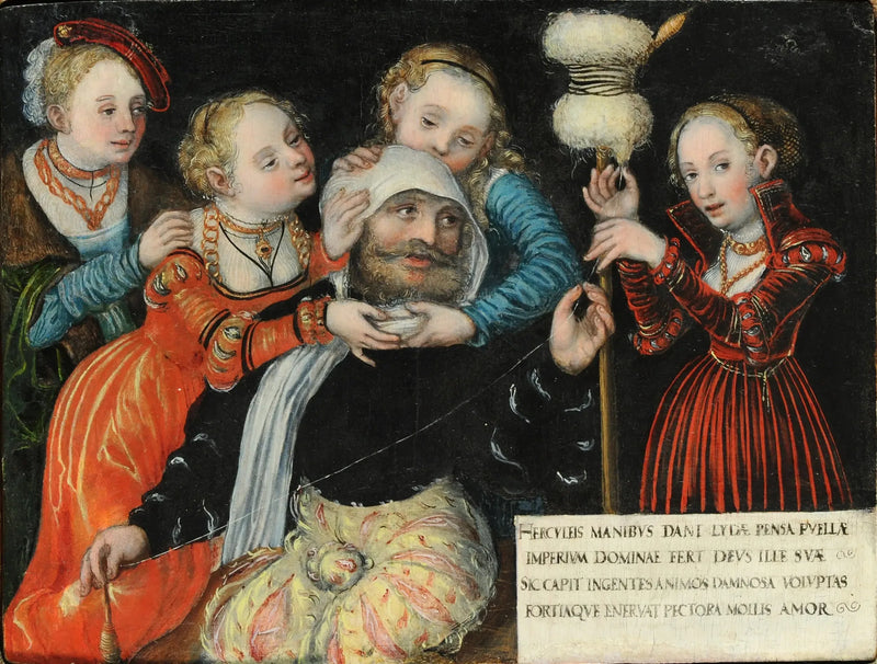 Herkules z Omfale - Lucas Cranach Starszy