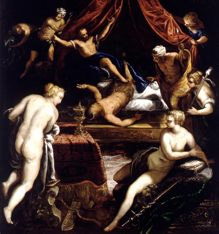 Herkules polujący na Fauna - Jacopo Tintoretto