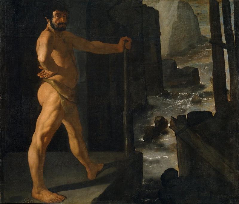 Herkules przekierowujący bieg rzeki Alfej - Francisco de Zurbarán