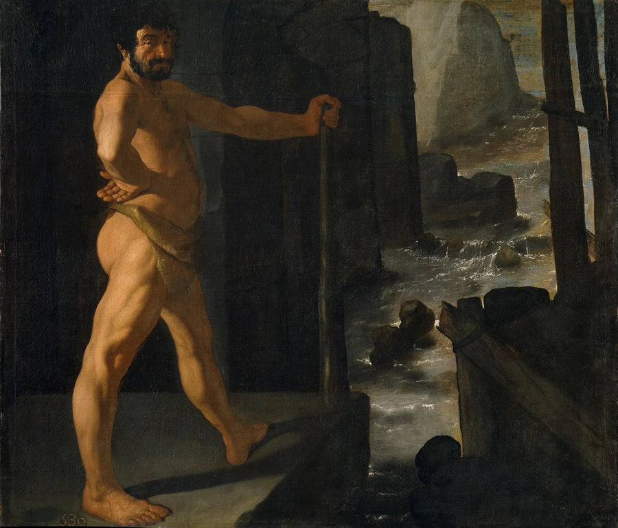 Herkules przekierowujący bieg rzeki Alfej - Francisco de Zurbarán
