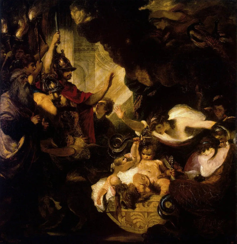 Herkules dziecięcy duszący węże - Joshua Reynolds