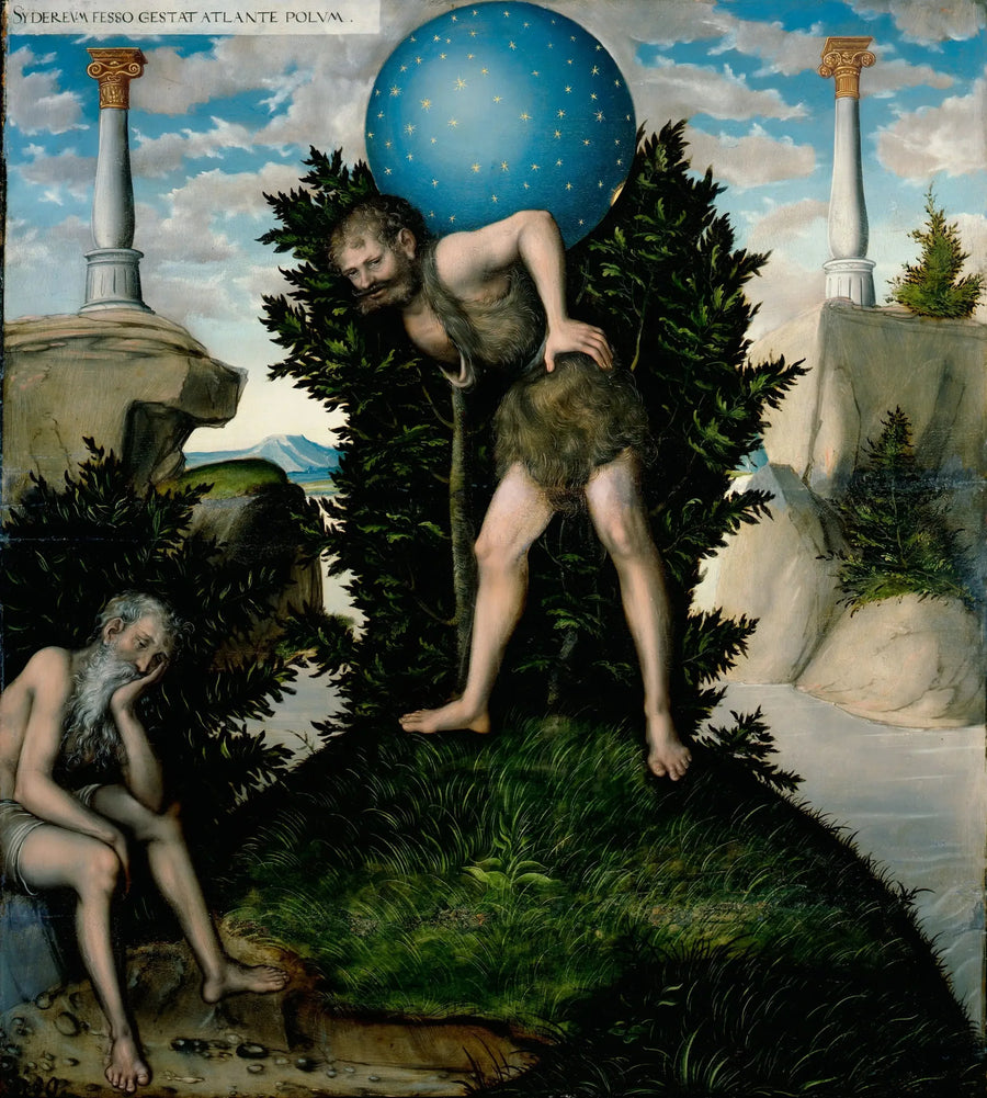 Herkules i Atlas - Lucas Cranach Starszy
