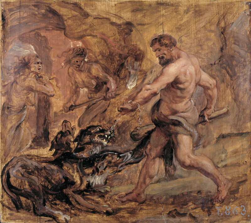 Herkules i Cerber - Peter Paul Rubens