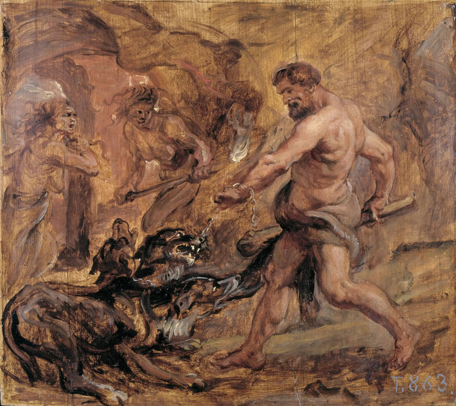 Herkules i Cerber - Peter Paul Rubens