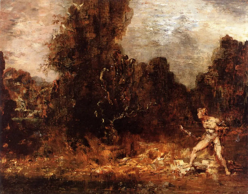 Herkules i Hydra Lernejska - Gustave Moreau