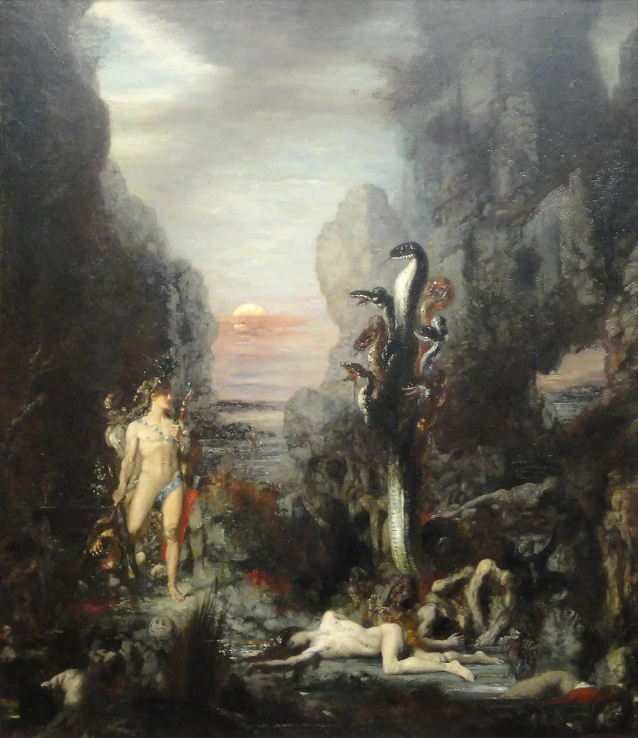 Herkules i Hydra Lernejska - Gustave Moreau