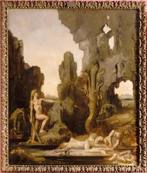 Herkules i Hydra Lernejska - Gustave Moreau