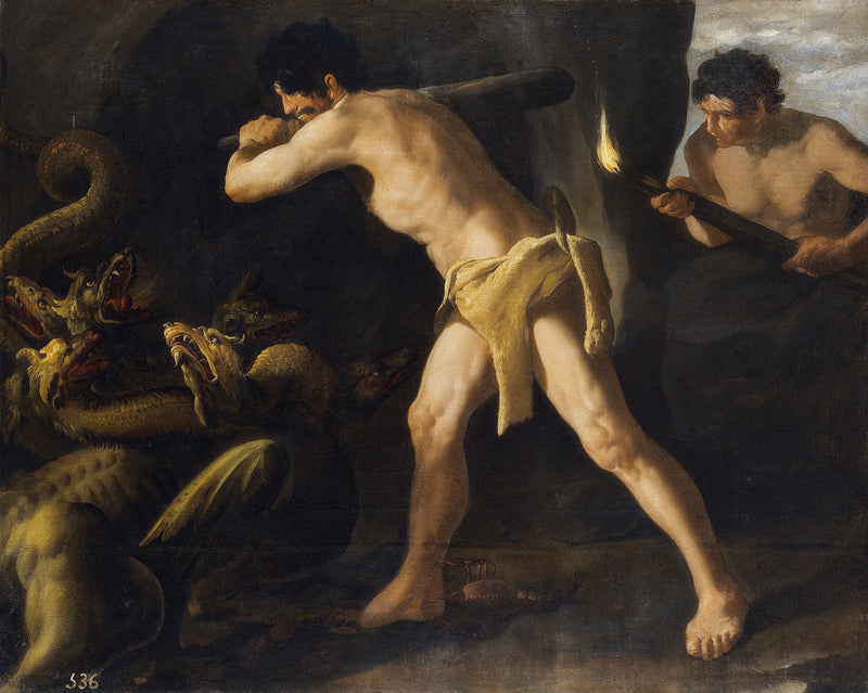 Herkules i Hydra - Francisco de Zurbarań