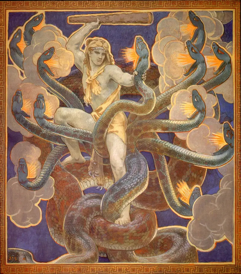 Herkules i Hydra - John Singer Sargent